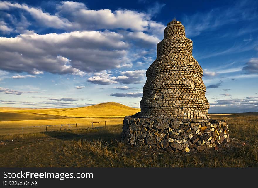 Grassland scenery, inner mongolia, china.