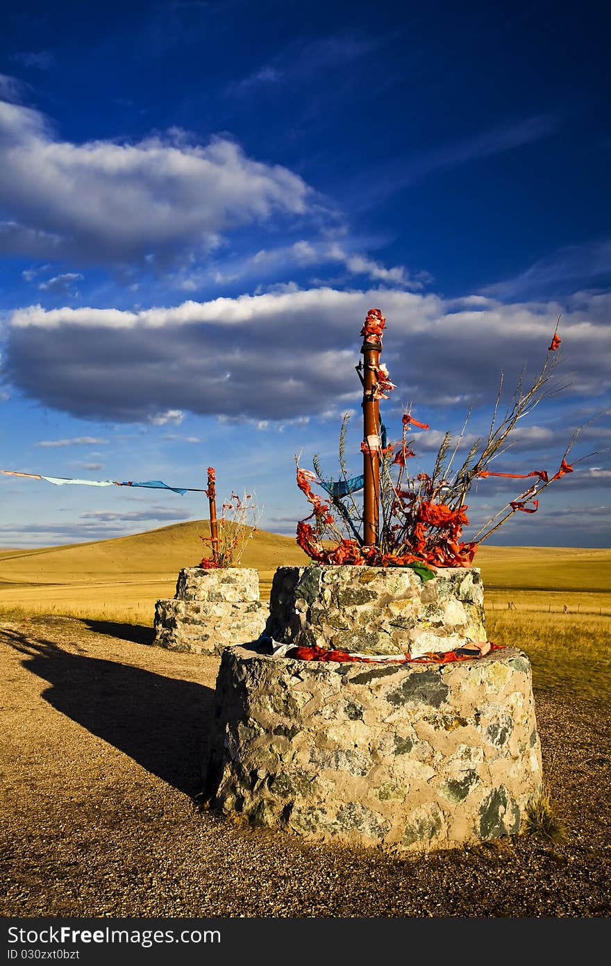 Grassland scenery, inner mongolia, china.