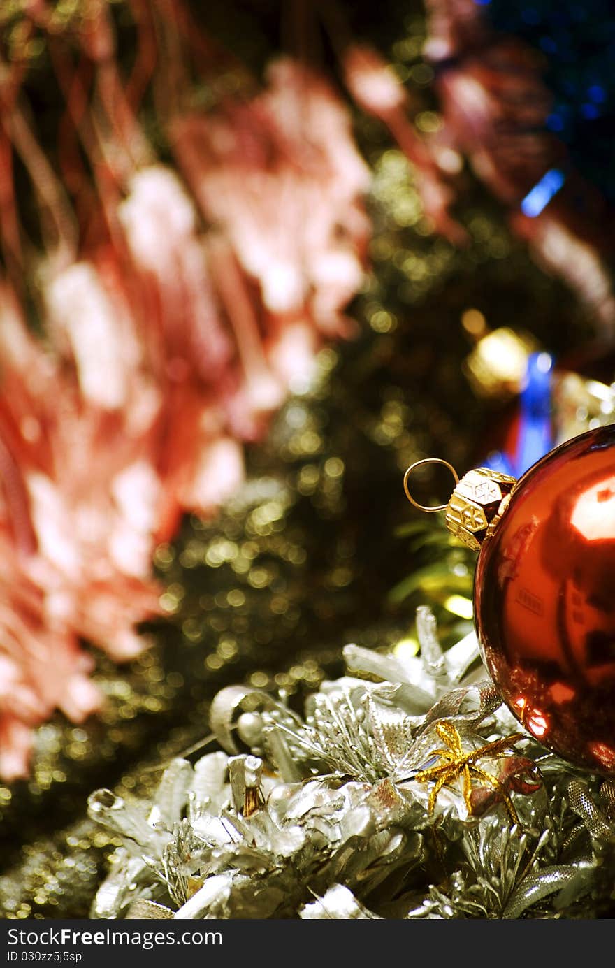 Different Christmas decorations close-up. Different Christmas decorations close-up