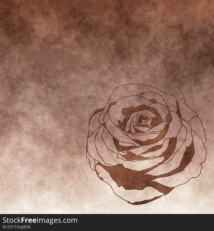 Nice floral grunge illustration .old paper with floral pattern. Nice floral grunge illustration .old paper with floral pattern