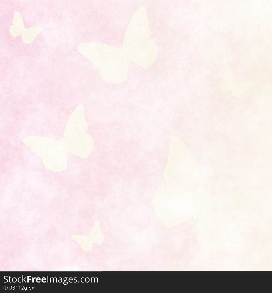 Grungy glamour Background.old paper with butterflies. Grungy glamour Background.old paper with butterflies