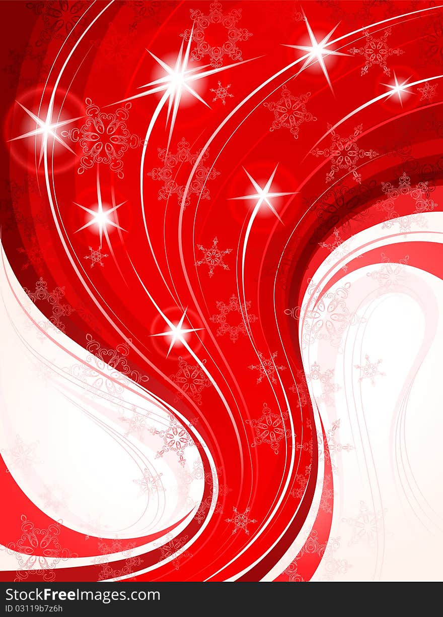 Christmas red background with snowflakes. Vector illustration. Christmas red background with snowflakes. Vector illustration.