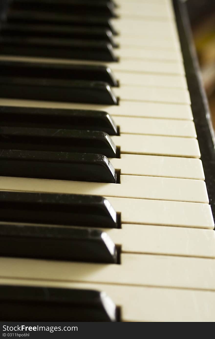 Black and white piano-keys.