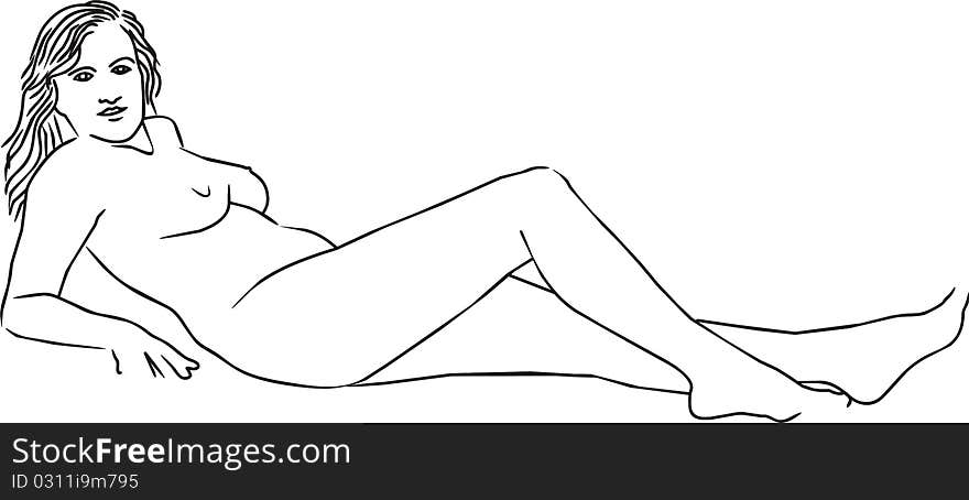 Relaxing woman