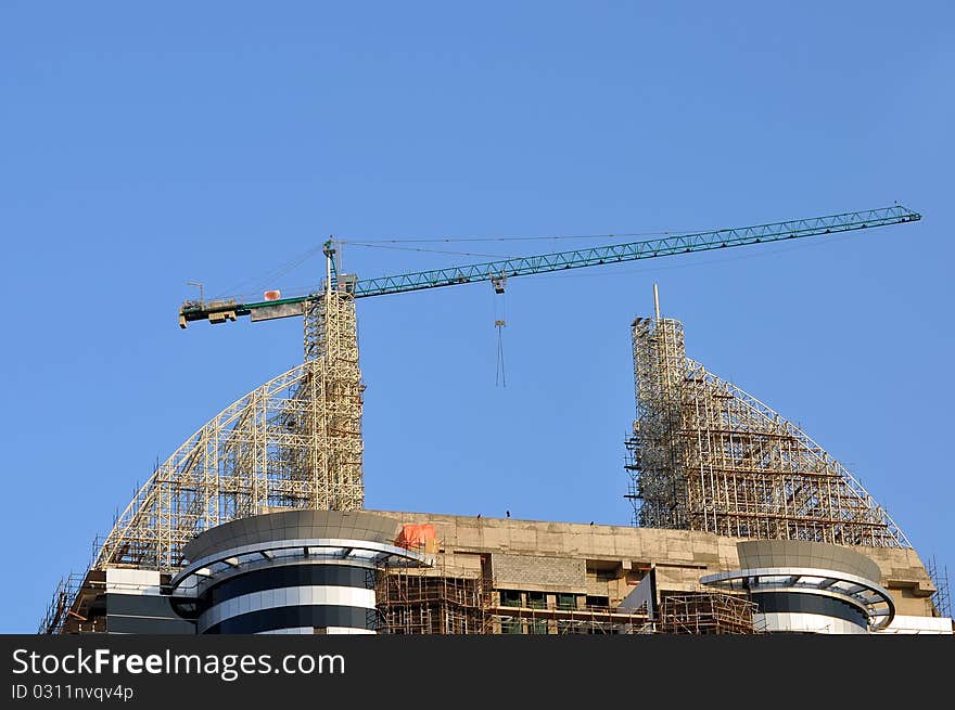 Construction Site With Crane