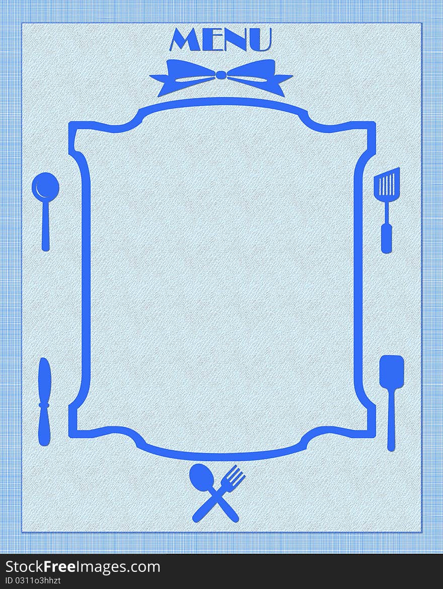 Illustration of a menu background