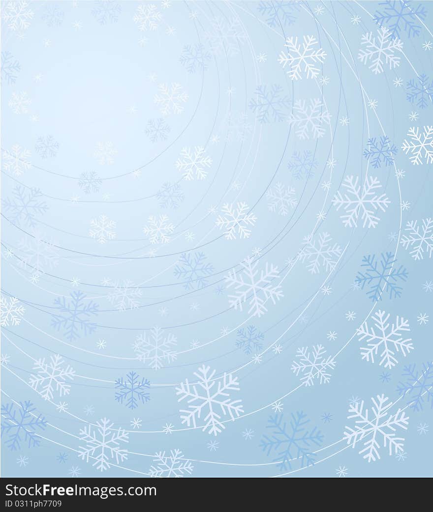 Background with snowflakes