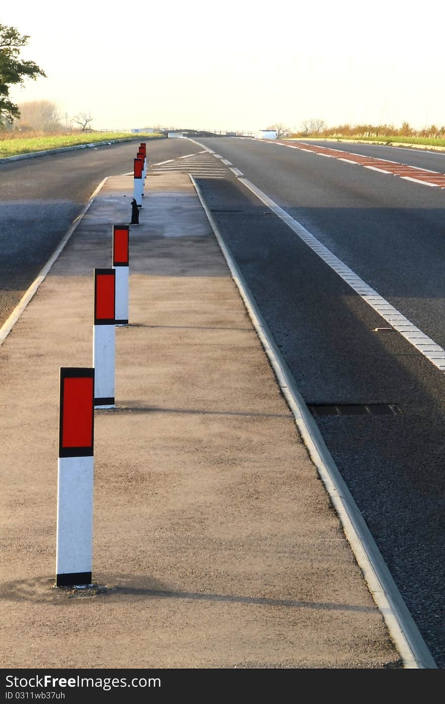 Landscape image of a road in the uk. Landscape image of a road in the uk