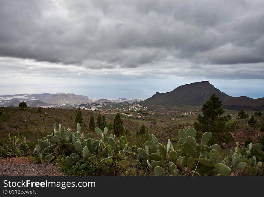 Scenic view over part of Tenerife. Scenic view over part of Tenerife