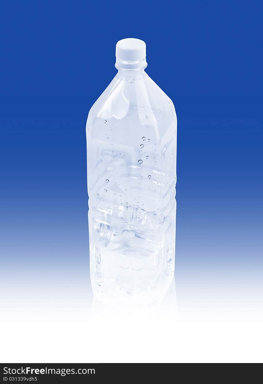 Freeze water in plastic bottle. Freeze water in plastic bottle