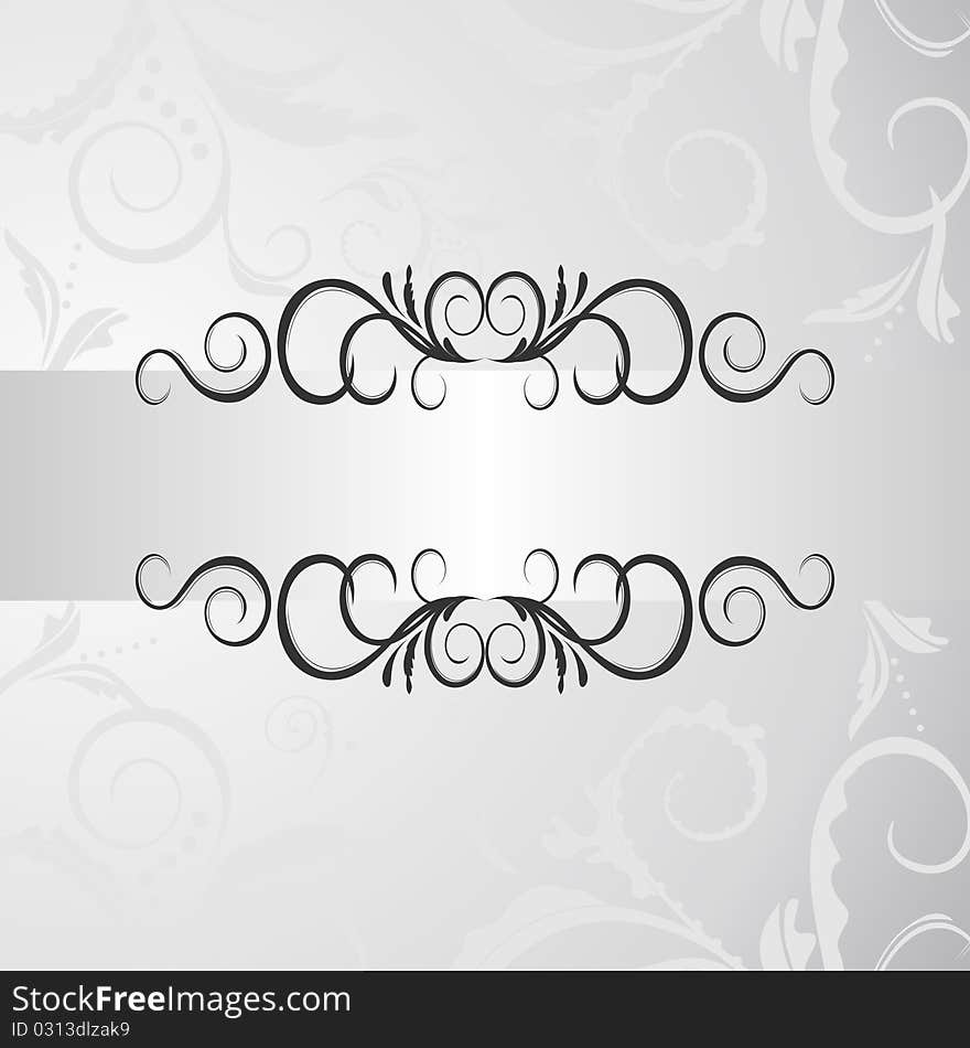 Illustration vintage background card for design - vector