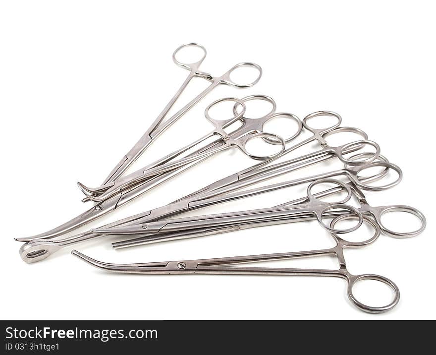 Surgical instrument on a white background