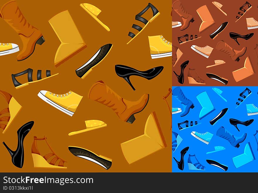 Seamless Shoes Pattern