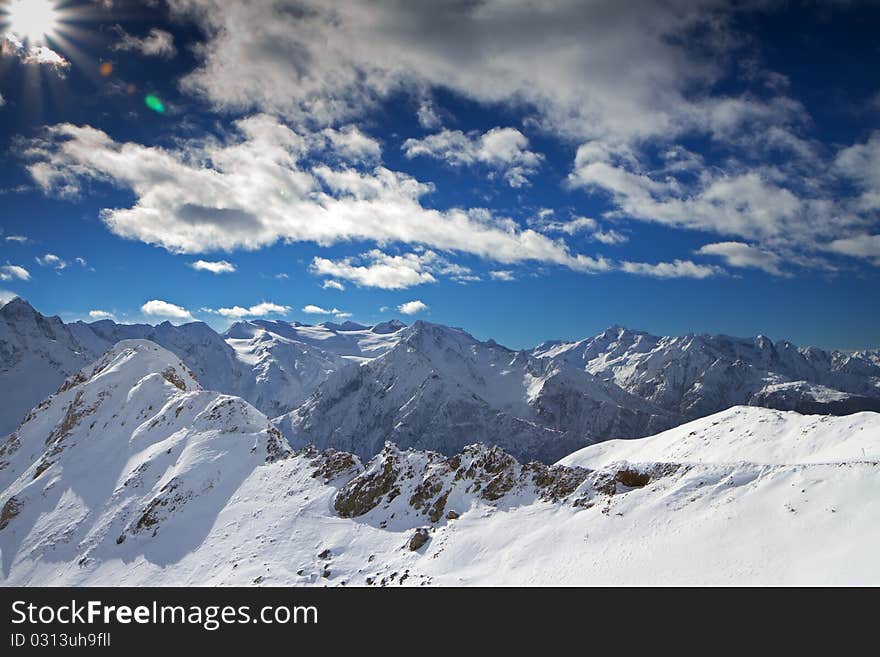 Serodine Peak at 2534 meters on the sea-level. Brixia province, Lombardy region, Italy