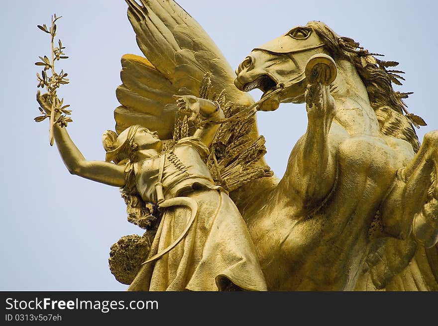 Alexander III bridge at Paris, France