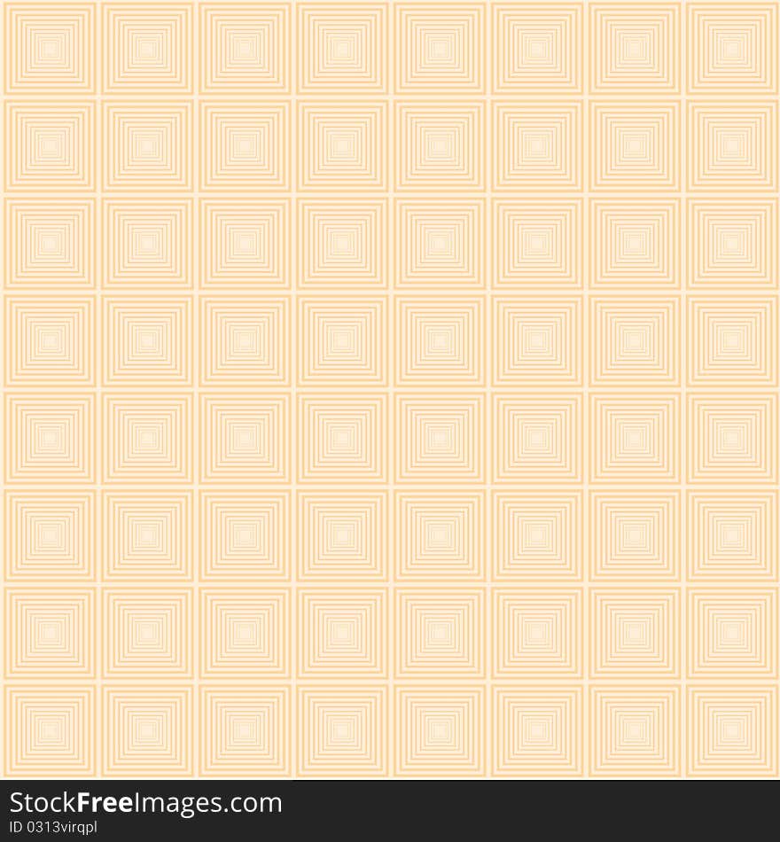 Seamless pattern of orange squares on a beige background. Seamless pattern of orange squares on a beige background