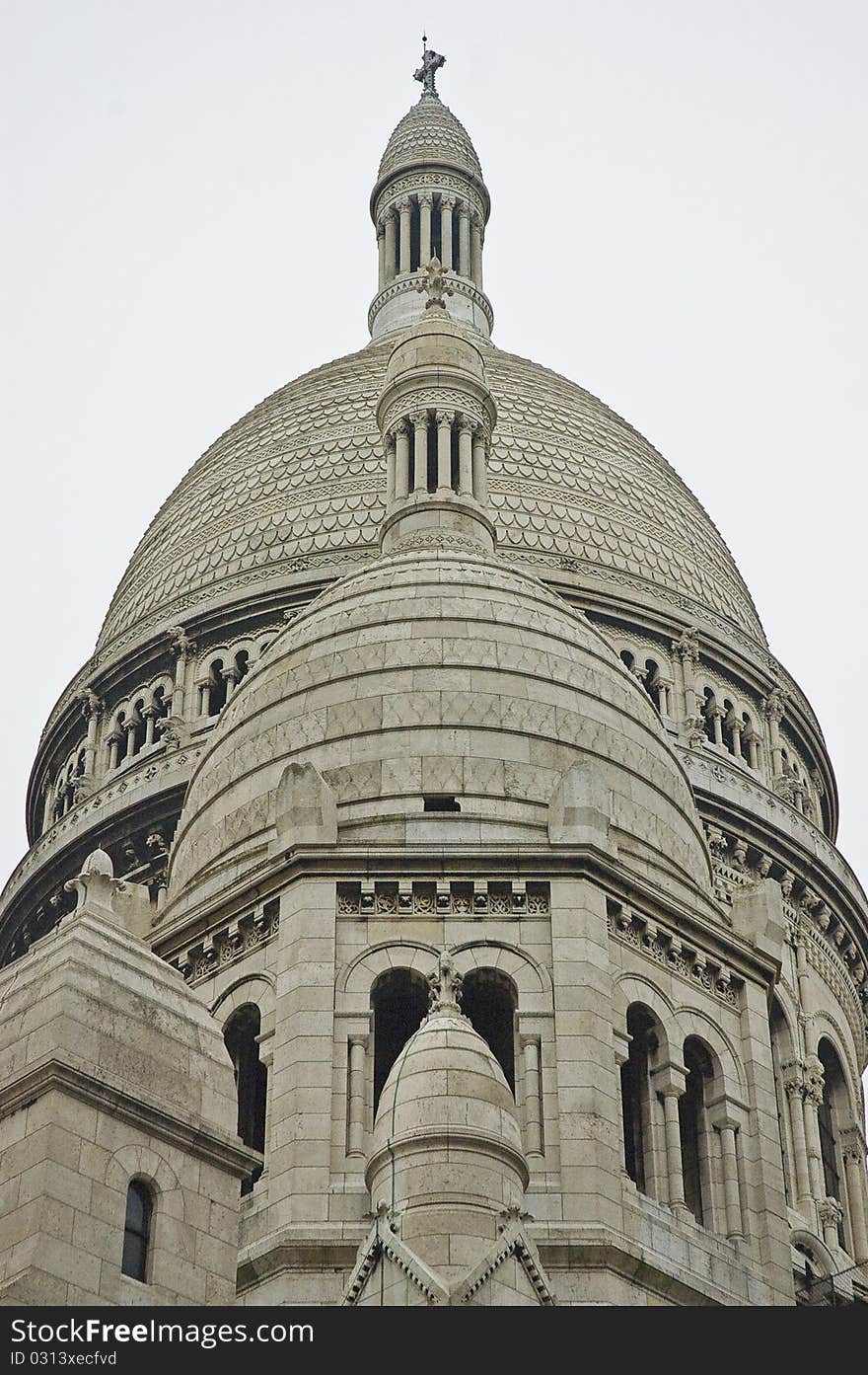 Sacre Coeur located at Montmartre at Paris, France. Sacre Coeur located at Montmartre at Paris, France