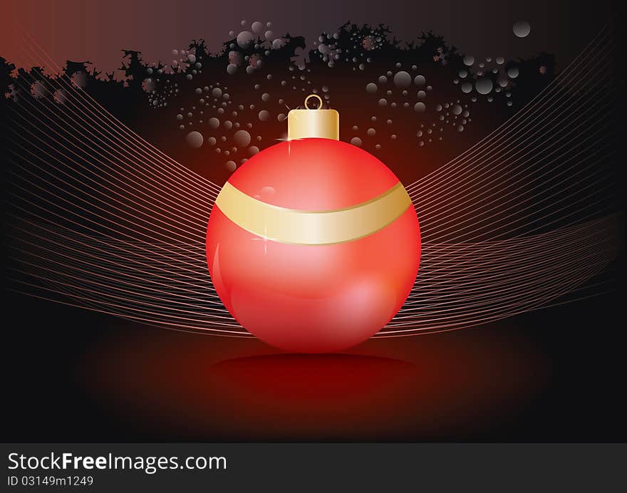 Christmas ball decoration background