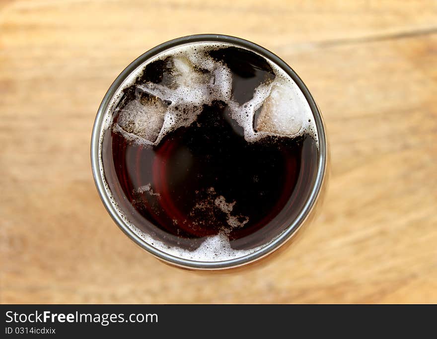 Ice cubes in the glass wet and icy. Ice cubes in the glass wet and icy