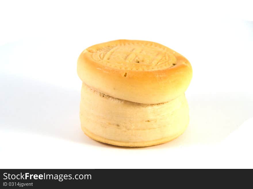 Church festive bread on white background. Church festive bread on white background