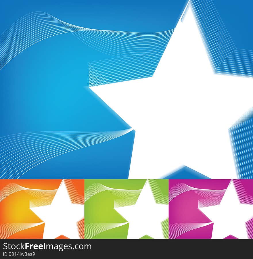 Vector background with an abstract star. Vector background with an abstract star