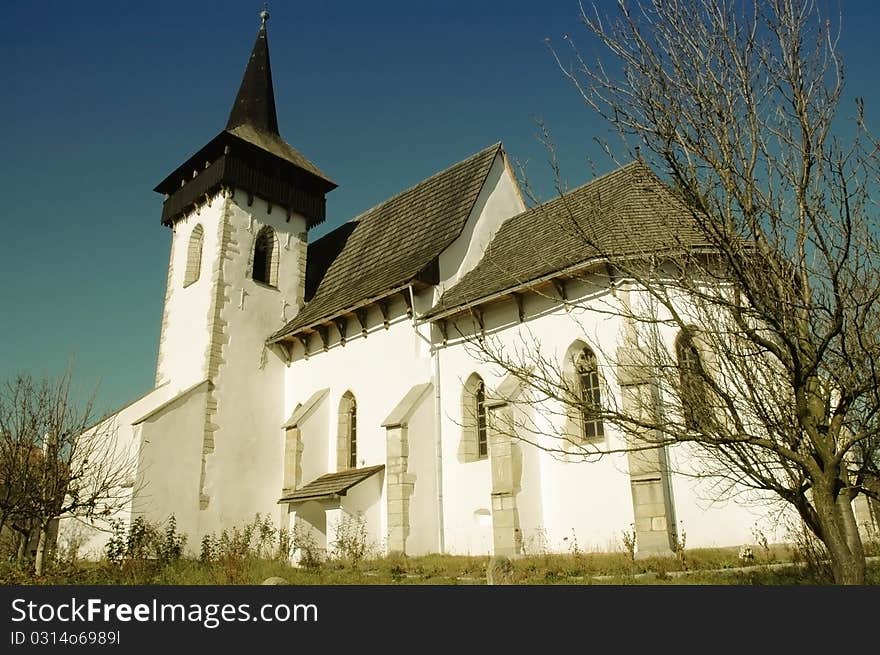 The protestant church of Sintereag, Romania