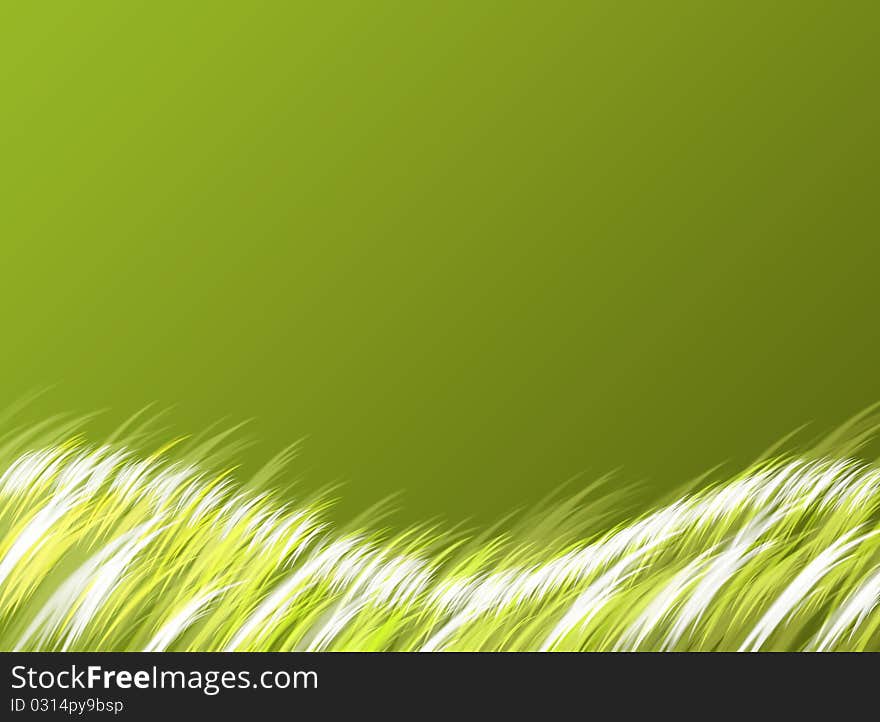 Green abstract background with white stripes