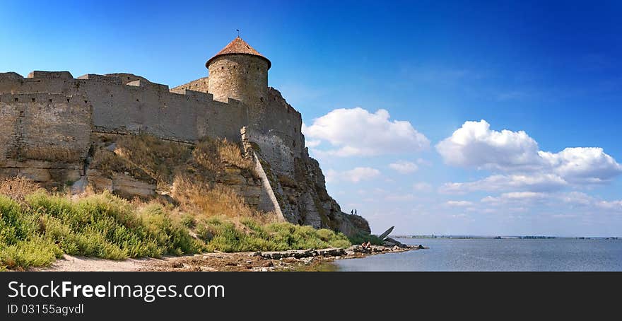 Medieval Tower Of Citadel Belgorod Cetatea Alba