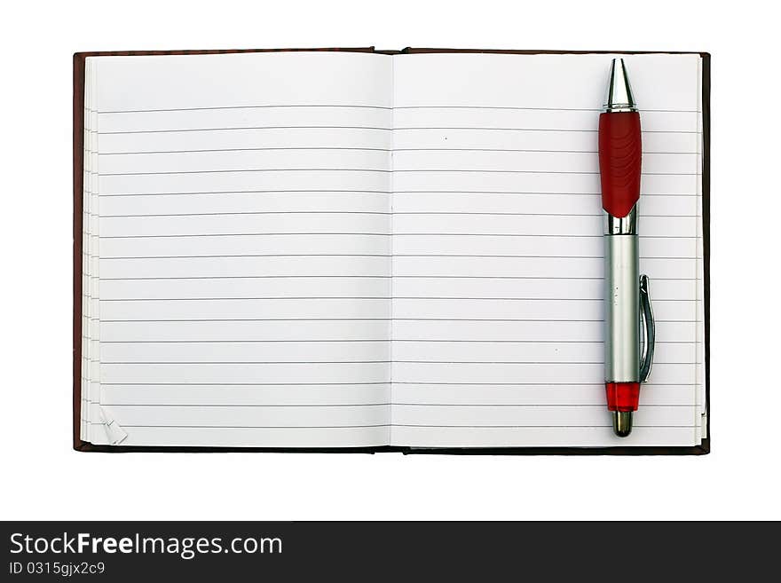 Blank NoteBook open