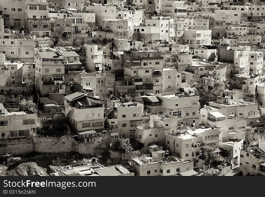 Stone buildings in centre of Jerusalem, Israel. Stone buildings in centre of Jerusalem, Israel