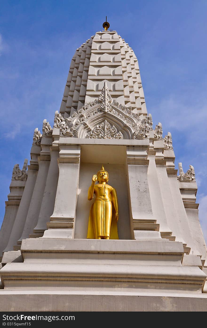 White Pagoda , ancient temple in thailand