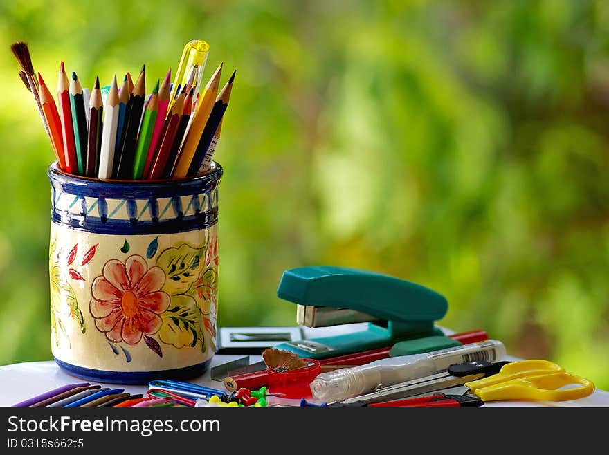 Colorful pencils.