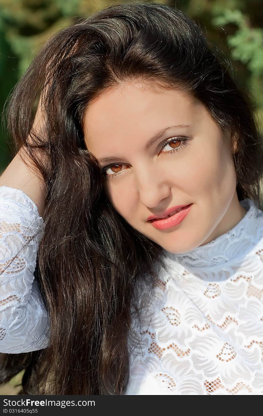 Close-up portrait of sexy caucasian young woman. Close-up portrait of sexy caucasian young woman