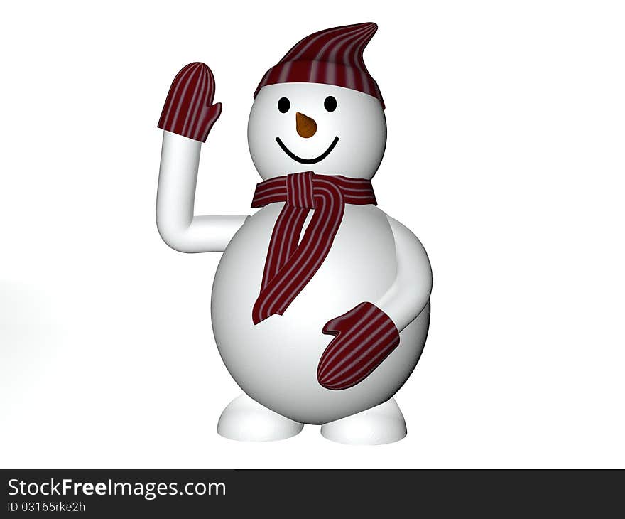 3d snowman