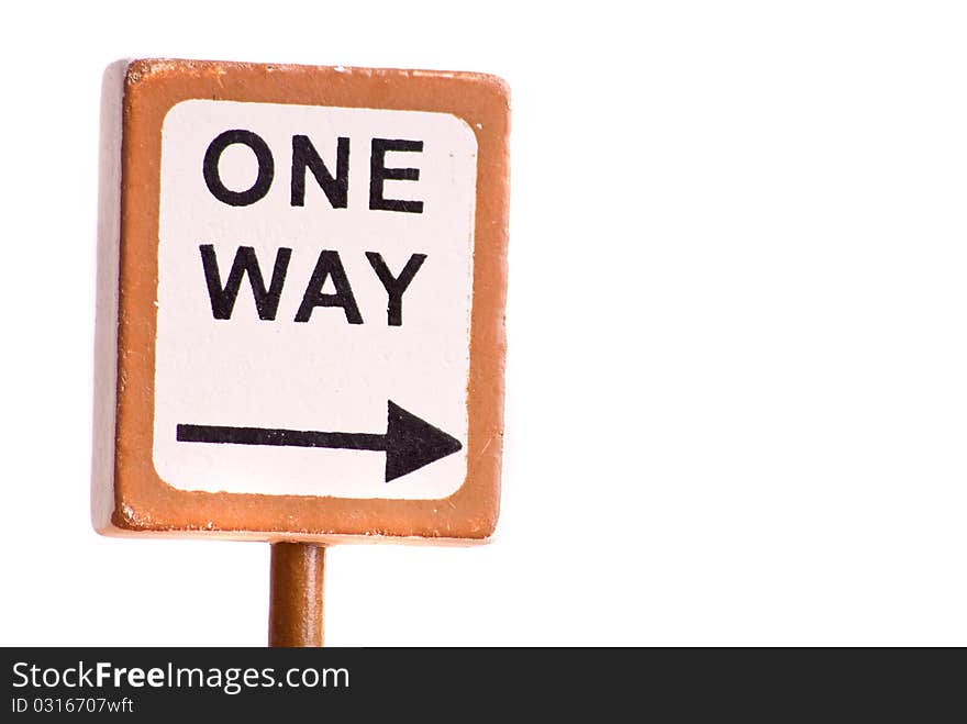 One Way Sign