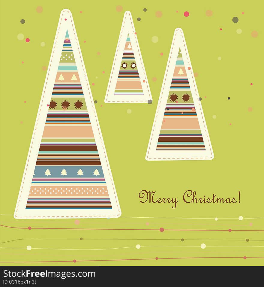 Colored christmas background,  illustration