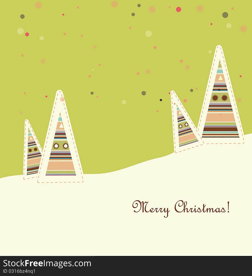 Colored christmas background,  illustration