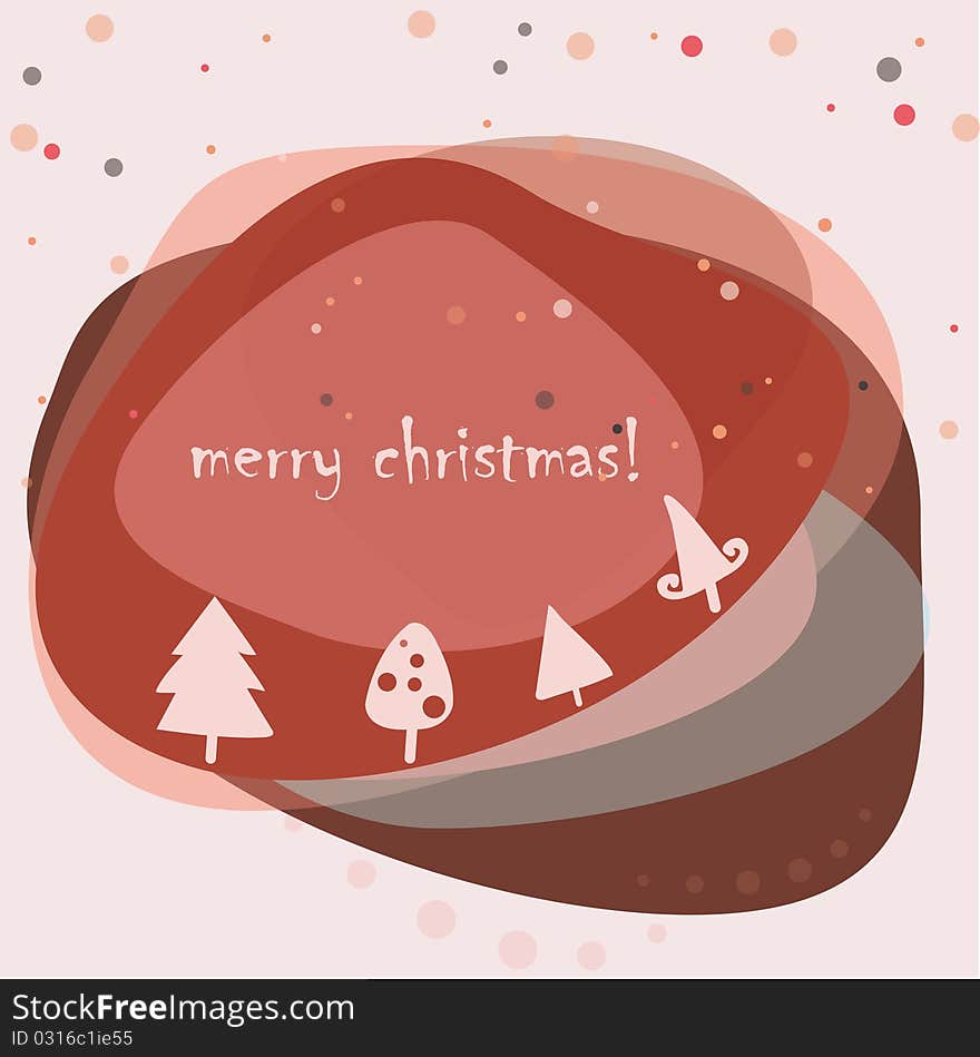 Colored christmas background,  illustration