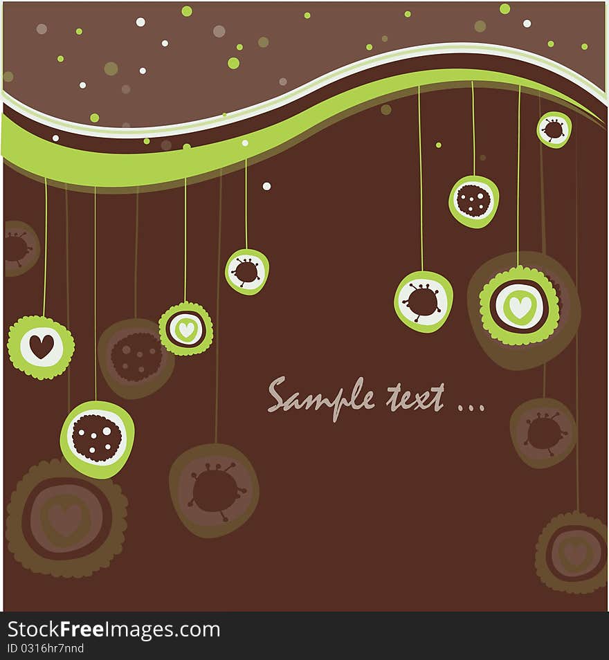 Retro background with abstract elements. Retro background with abstract elements