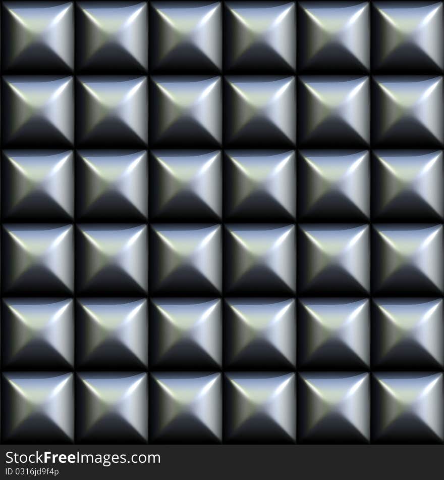 Metal squares seamless texture for background.