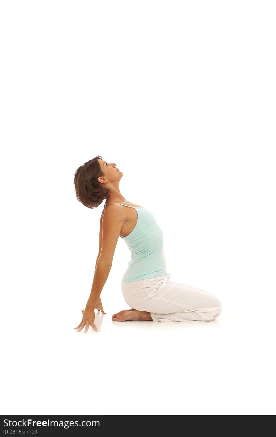 Young woman doing yoga