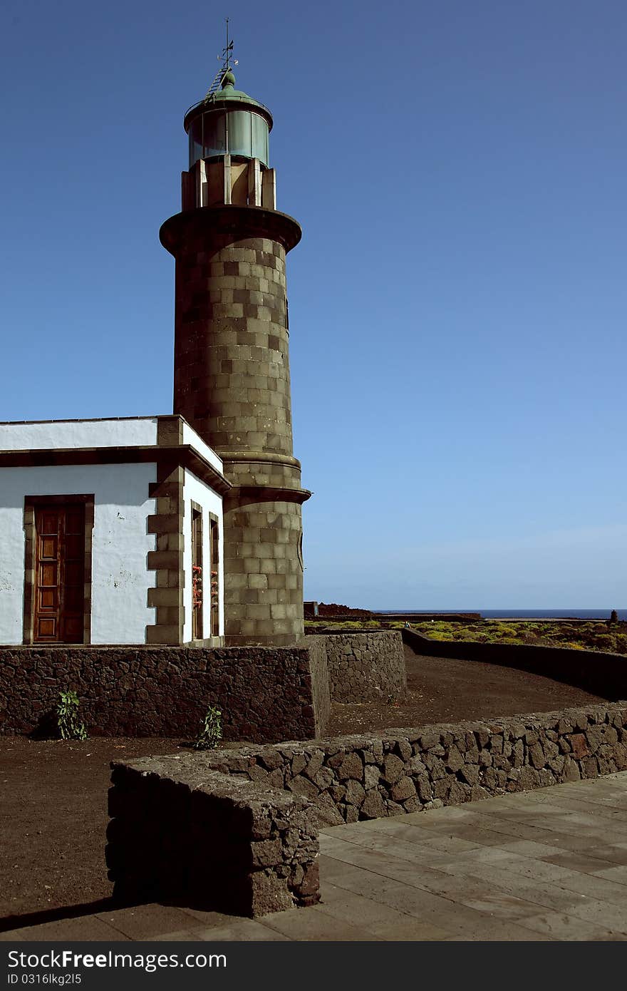 Old Lighthouse At La Palma Coast