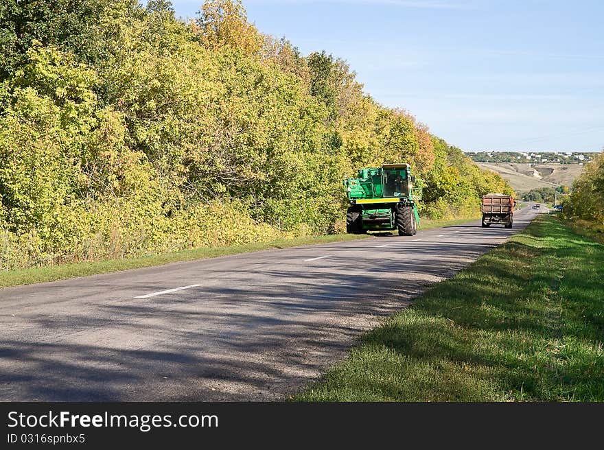 Agricultural transport on the road