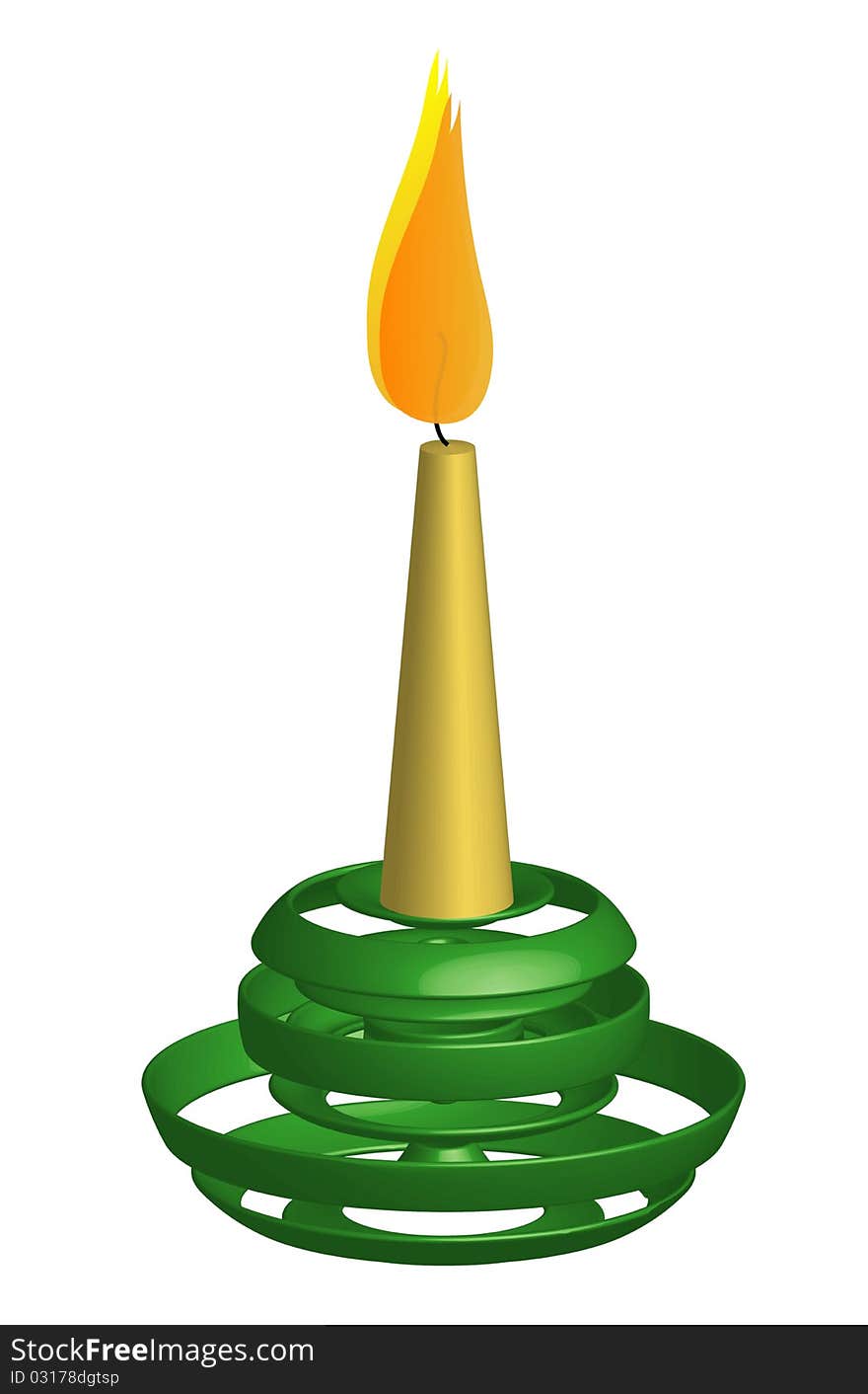 Candlestick, 3d