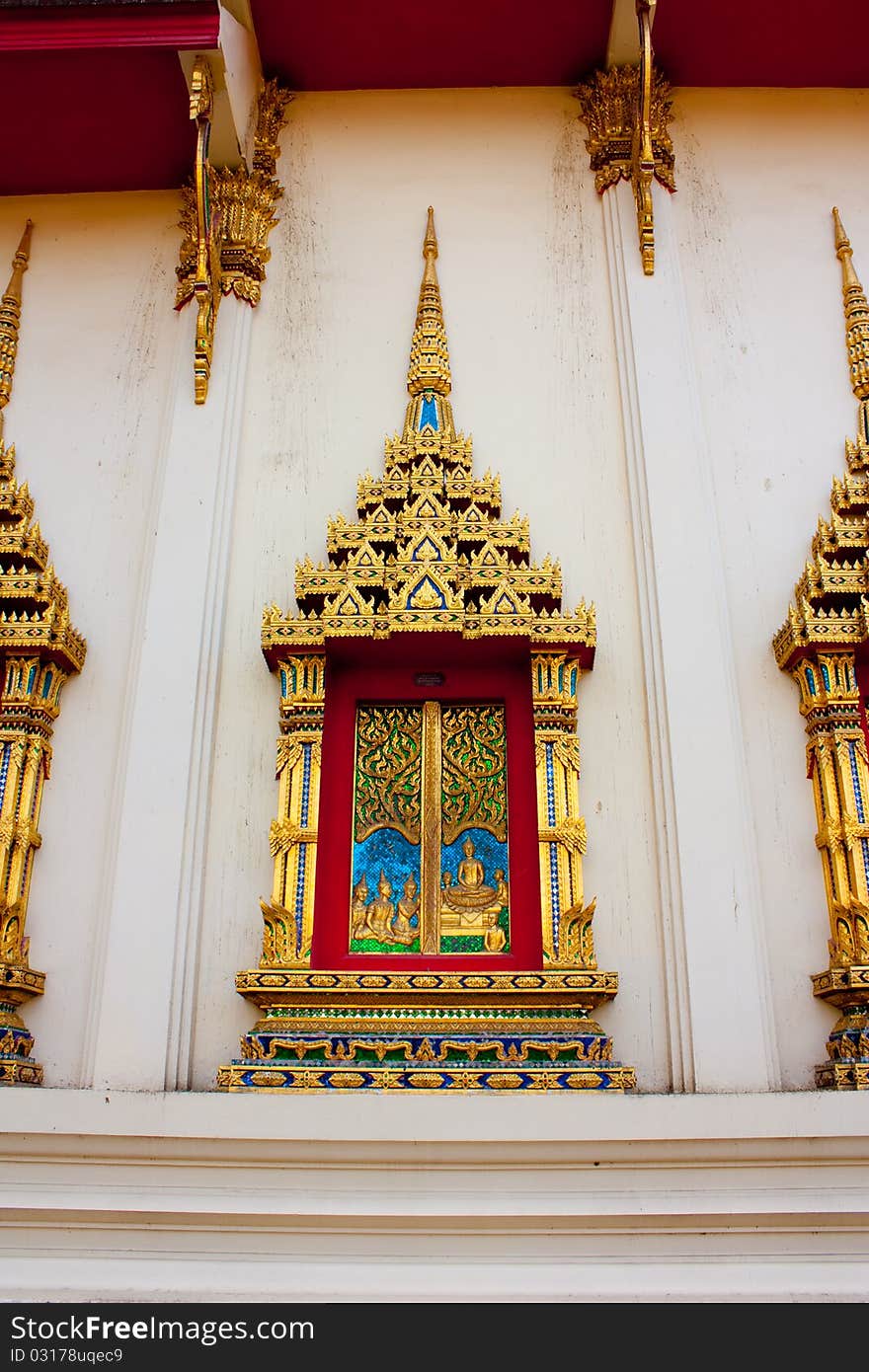 Windows On Buddist Monastery