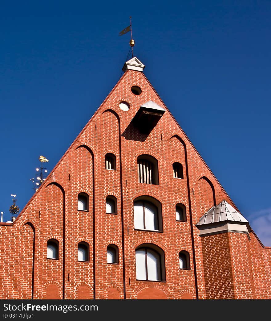 Fragmen of blackhead’s house in Riga