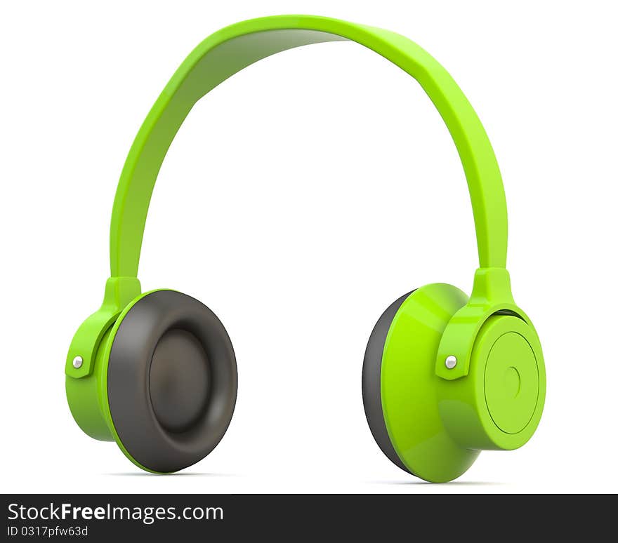 Green Headphones