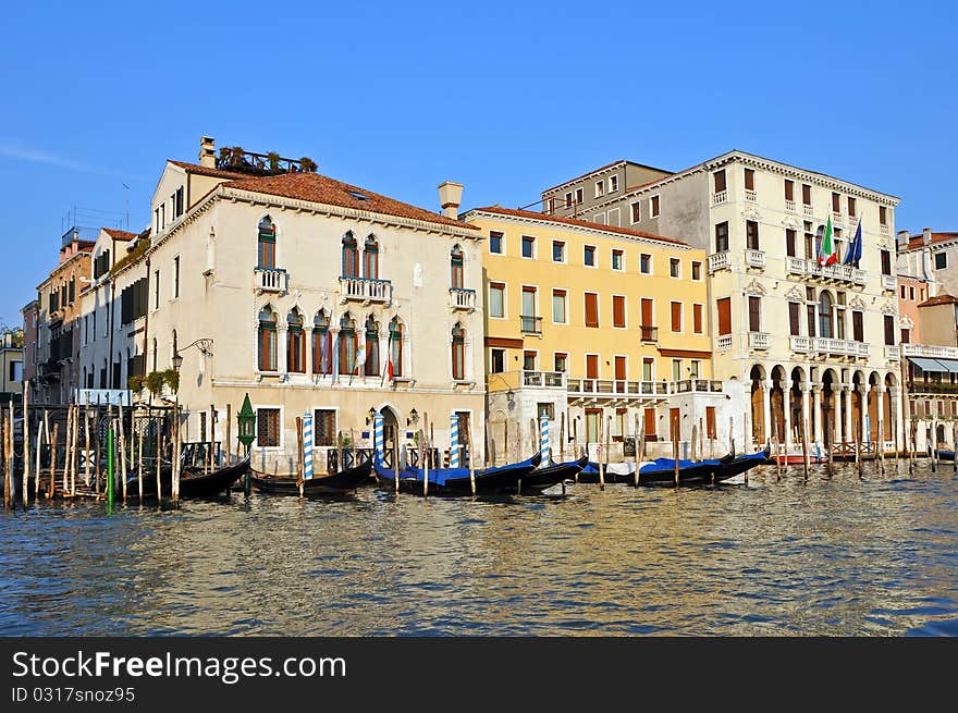 Venetian Grand Channel during the sunny day.