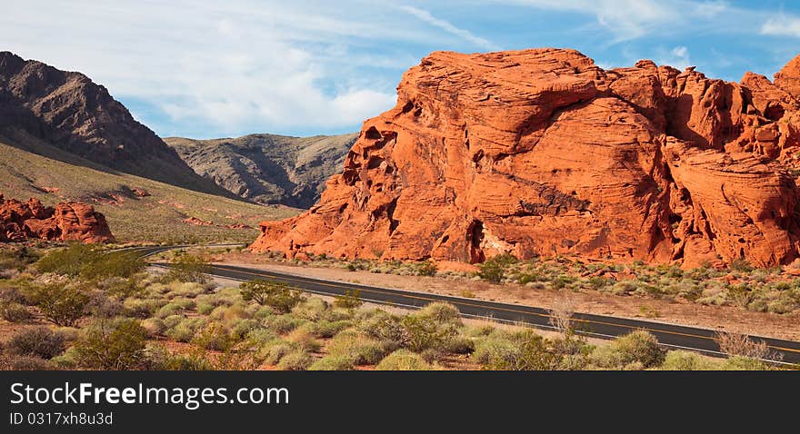 Valley of Fire Morning Panorama