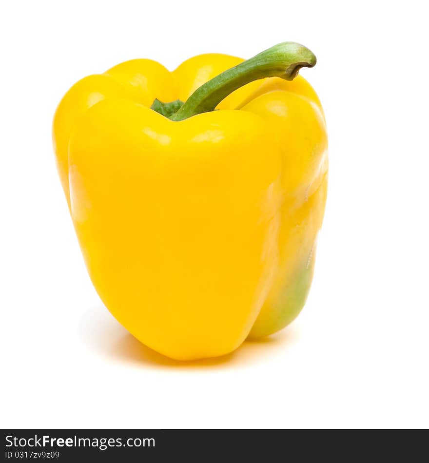 Yellow pepper isolated on a white background. Yellow pepper isolated on a white background.